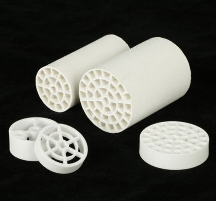 白いムライトの製陶術の蜜蜂の巣陶磁器フィルター無駄処置の耐食性
